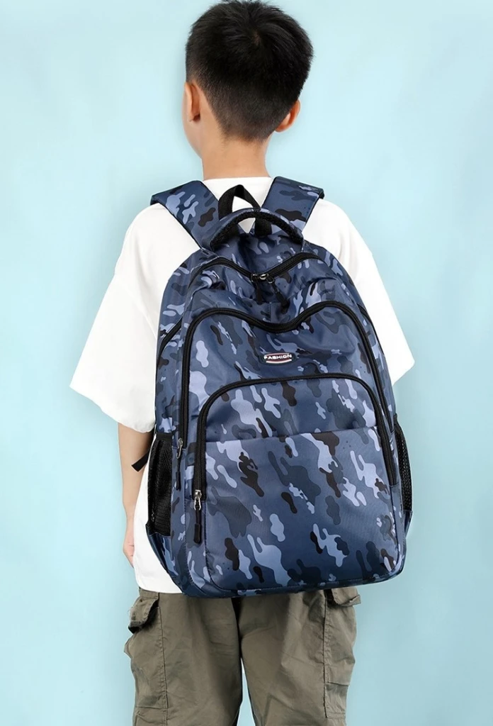 Rucsac școlar 4play at156 blue camouflage 2
