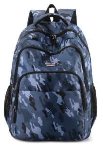 Rucsac școlar 4play at156 blue camouflage