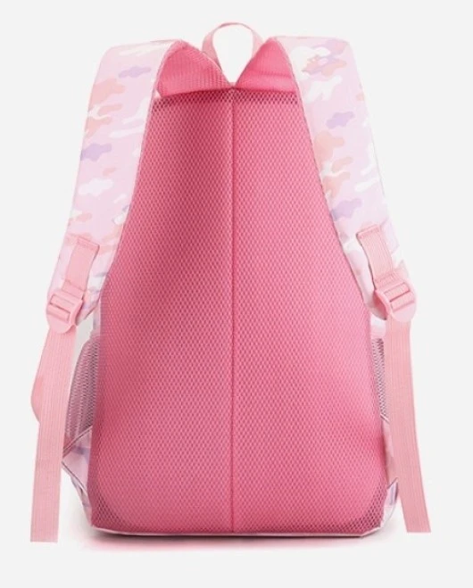 Rucsac școlar 4play at156 pink camouflage 4