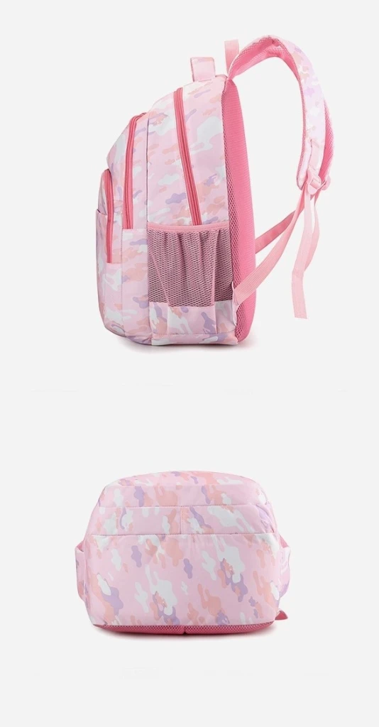 Rucsac școlar 4play at156 pink camouflage 2