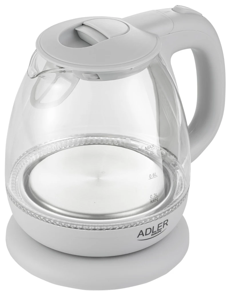 Электрочайник adler ad-1283 glass grey 3