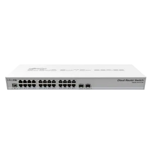 Comutator router mikrotik crs326-24g-2s+rm, alb