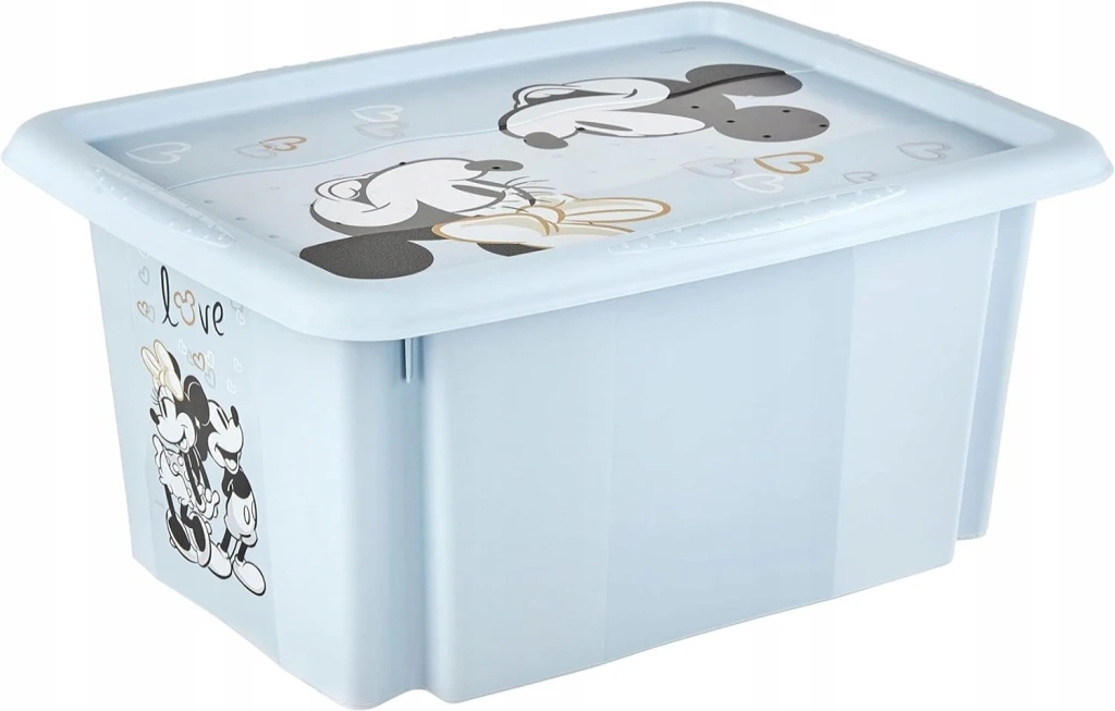 Container pentru jucării keeeper mickey mouse cloudy blue (12236684) 15l 2