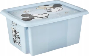 Container pentru jucării keeeper mickey mouse cloudy blue (12236684) 15l
