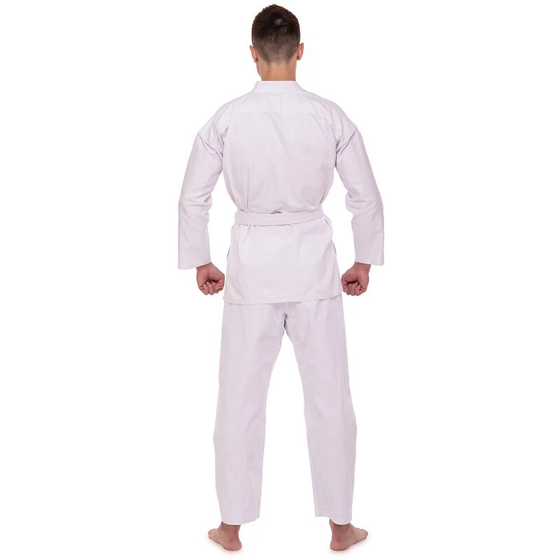 Кимоно для карате matsa ma-0016 (куртка, брюки и пояс), белое, рост 140 см. 2