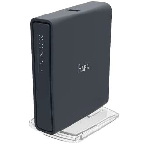 Router fără fir MikroTik hAP AC Lite Tower, Negru