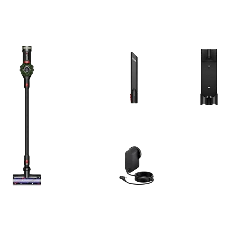 Вертикальный пылесос dyson v8 cyclone, army green | black 3