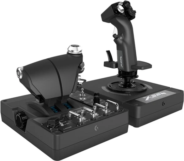 Игровой джойстик logitech g x56 hotas, чёрный 6