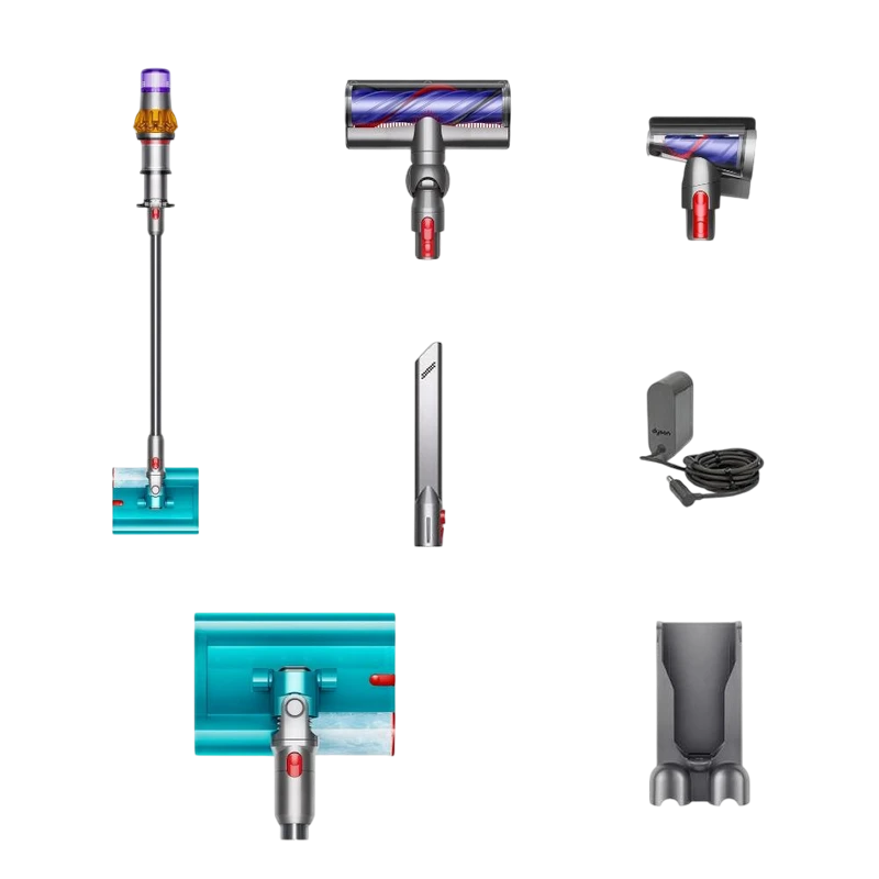 Вертикальный пылесос dyson v15s detect submarine, желтый | никель 8