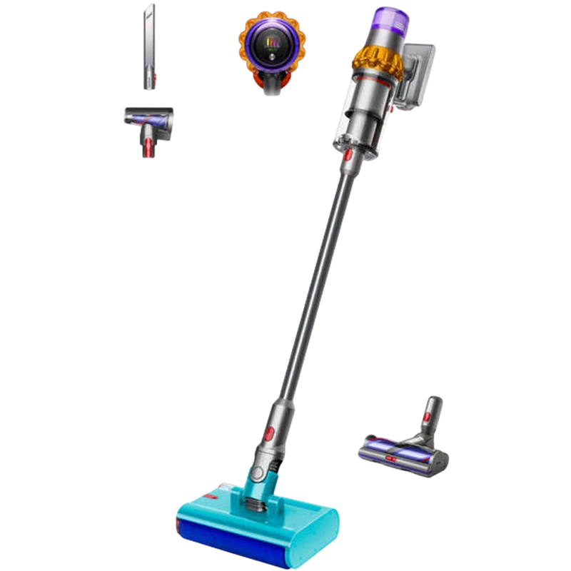 Вертикальный пылесос dyson v15s detect submarine, желтый | никель 6