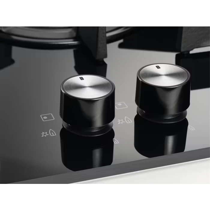 Plită pe gaz electrolux kgg6456k, negru 3