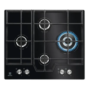 Plită pe gaz electrolux kgg6456k, negru