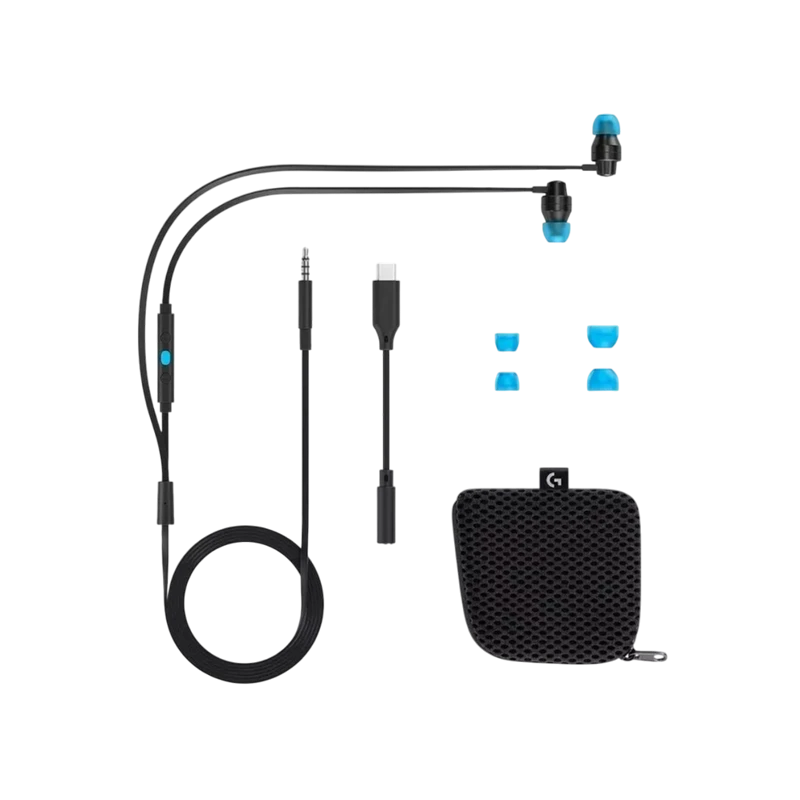 Игровая гарнитура logitech g333, проводной аналоговый, чёрный 3