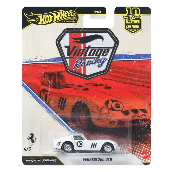 Mașinuță de colecție hot wheels premium car culture ferrari 250 gto 3