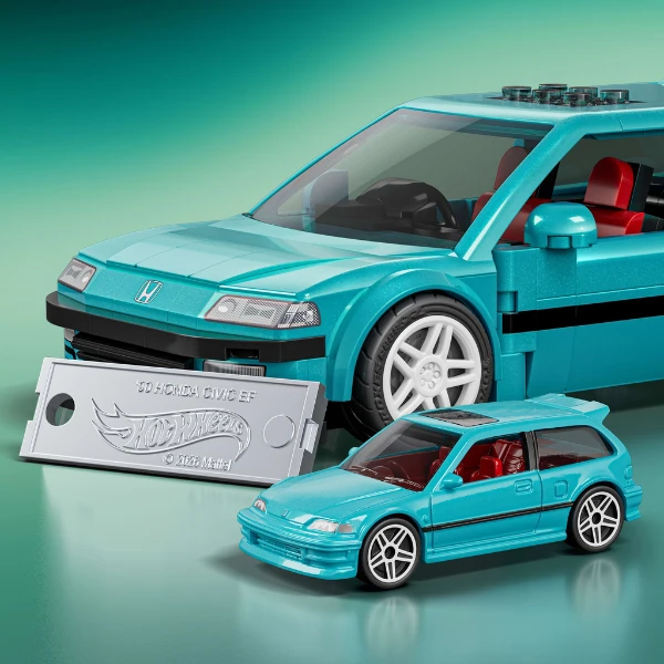 Mattel brick shop hot wheels honda civic ef personalizat 1990 5