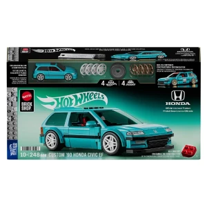Mattel brick shop hot wheels honda civic ef personalizat 1990 Thumbnail 3