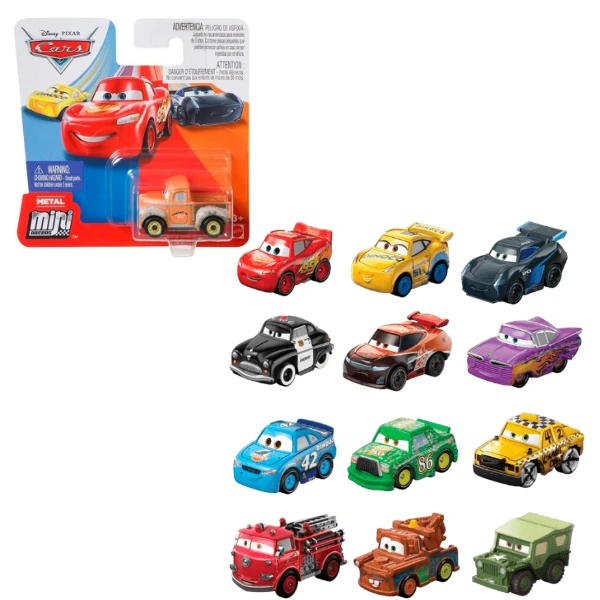 Set mașinuțe din desenul animat "cars" 2