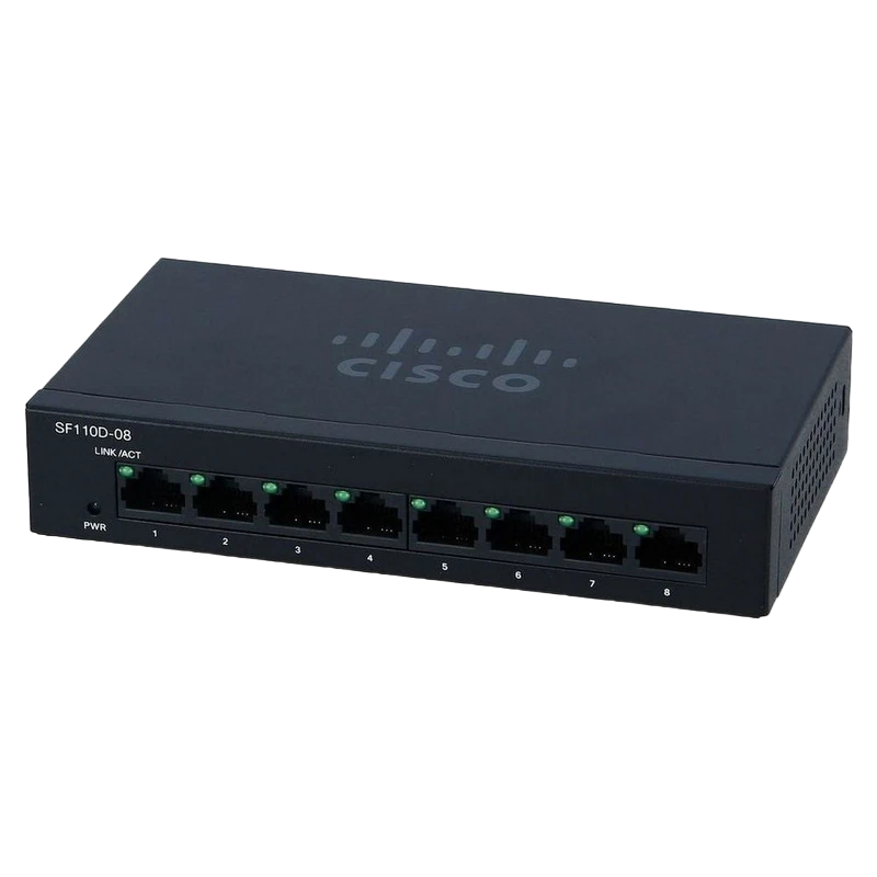 Switch de rețea cisco sf110d-08, 8x 10/100 mbps 6