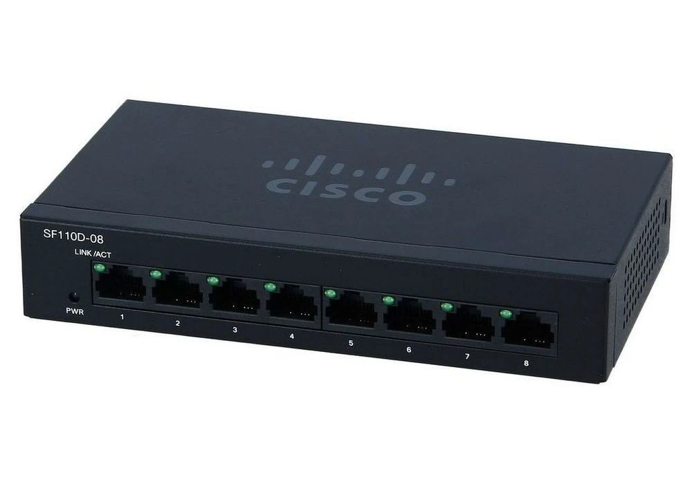 Switch de rețea cisco sf110d-08, 8x 10/100 mbps 2