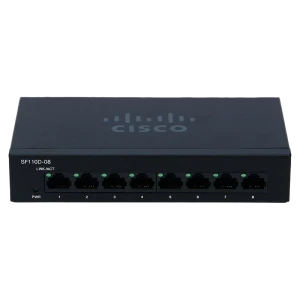 Switch de rețea cisco sf110d-08, 8x 10/100 mbps