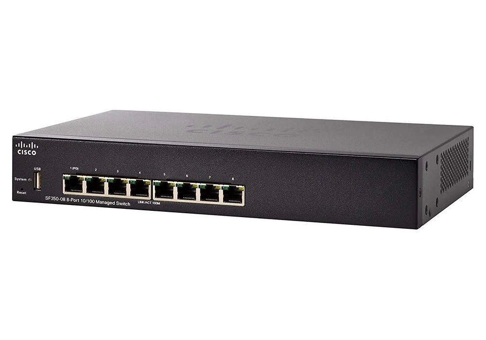 Switch de rețea cisco sf350-08, 8x 10/100 mbps 6