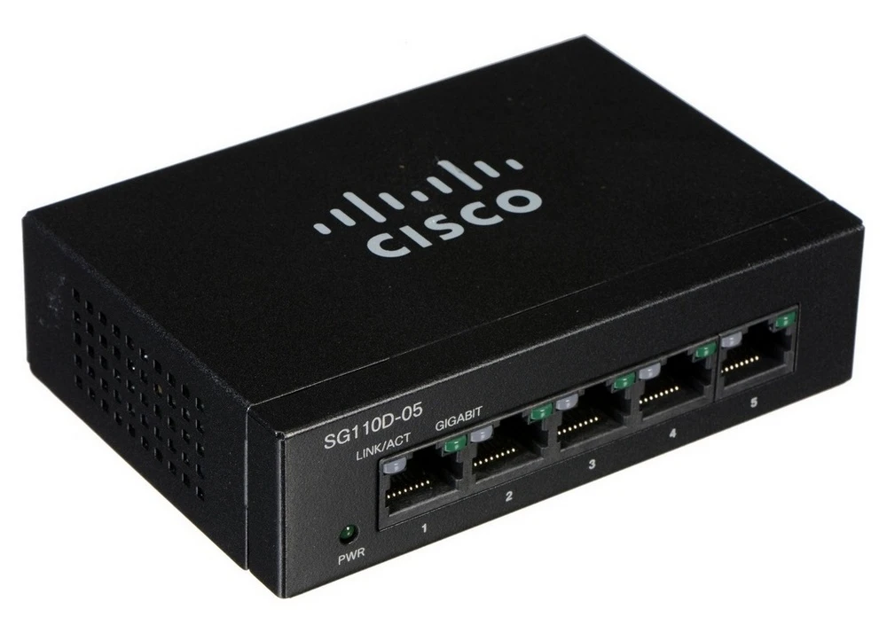 Switch de rețea cisco sg110d-05, 5x 10/100/1000 mbps 3