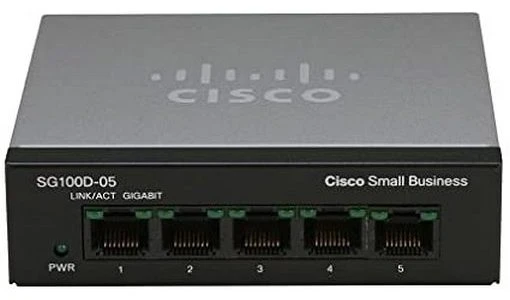 Switch de rețea cisco sg110d-05, 5x 10/100/1000 mbps 6