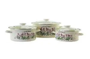 Set lavandă (lăptos) 3 buc (cratiță 2/3/5.5l) (nm - 1676)