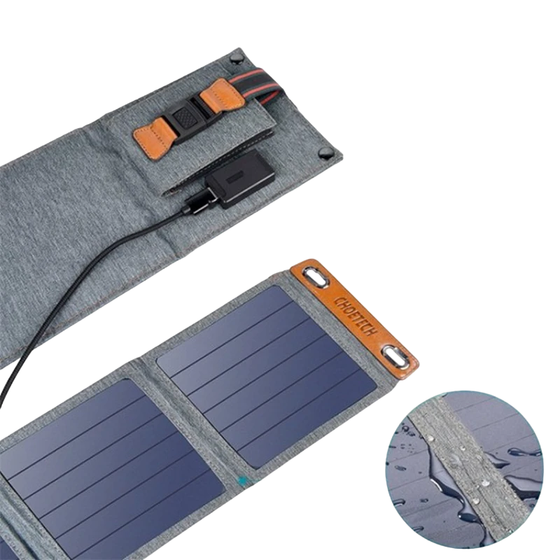 Солнечное зарядное устройство choetech sc004, серый 5