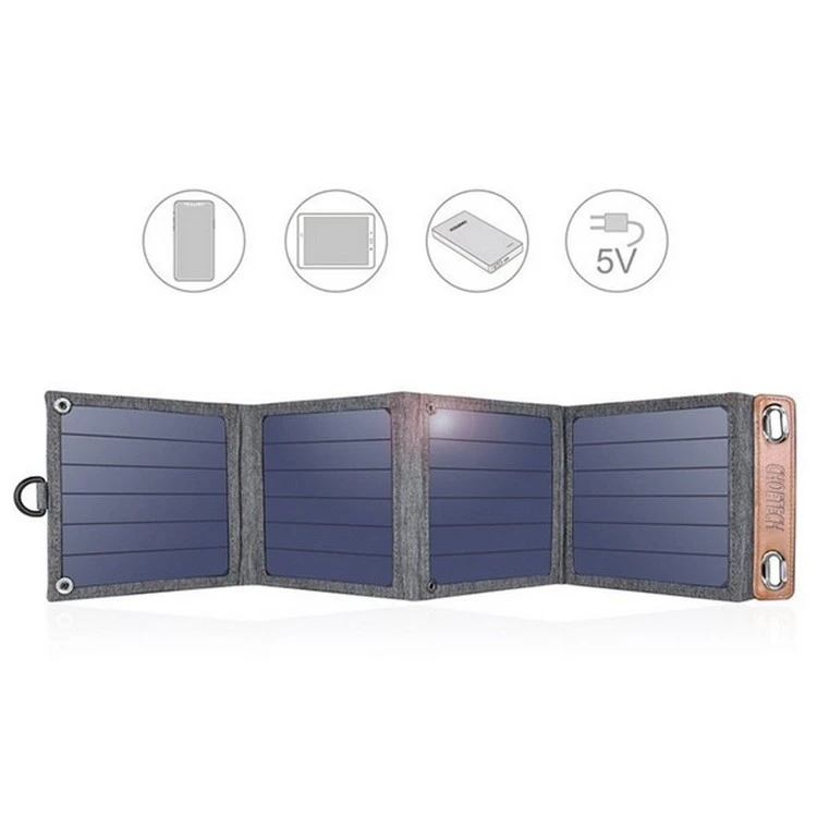 Солнечное зарядное устройство choetech sc004, серый 4