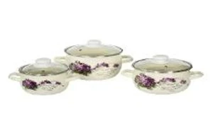 Set (cratiță 3 buc) viola (lăptos) (nm - 2296)