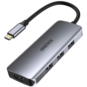USB-концентратор Choetech HUB-M19, Серый