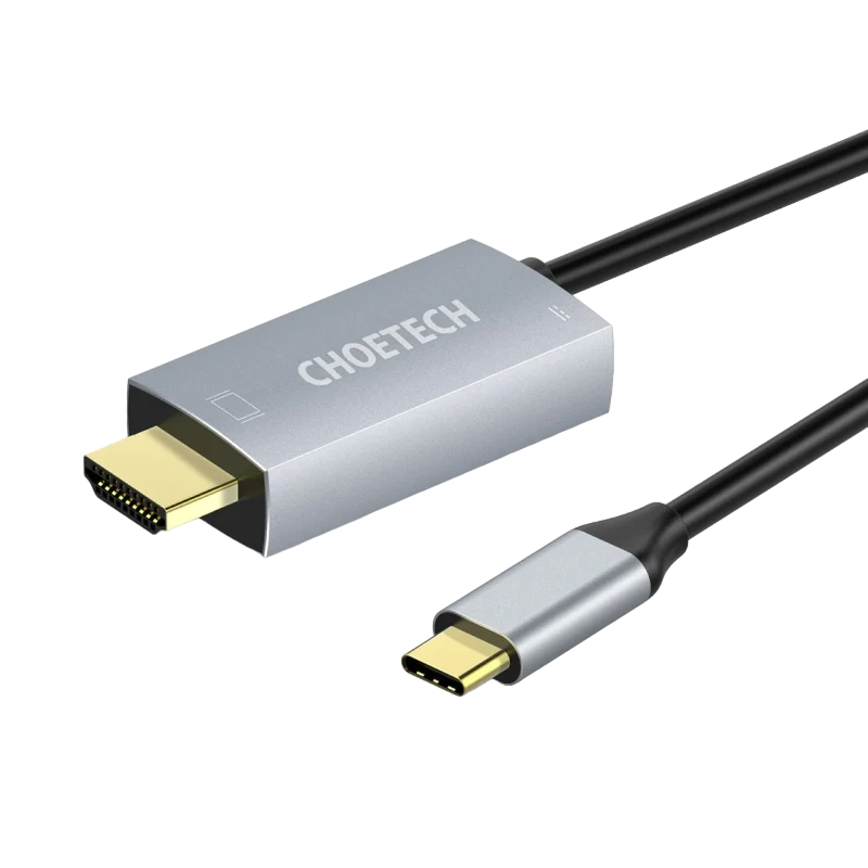 Adaptor usb choetech xch-m180, usb type-c (f) - hdmi (f), 1,8m, argintiu 7