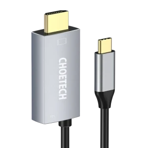 Adaptor usb choetech xch-m180, usb type-c (f) - hdmi (f), 1,8m, argintiu Thumbnail 2