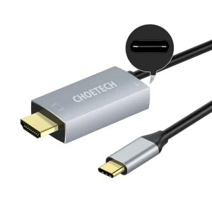Adaptor usb choetech xch-m180, usb type-c (f) - hdmi (f), 1,8m, argintiu Thumbnail 6