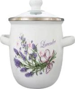 Cratiță buchet liliachiu de lavandă (alb) 5l (1/4) (nm - 2862)