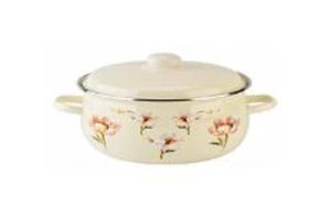Cratiță fantezie florală (lăptos) 4,25l (1/4) (nm - 2897)