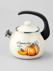 Чайник тыква (молочный) 2.5l (1/4) (nm - 3143)