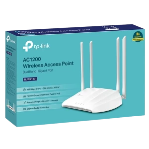 Беспроводная точка доступа TP-LINK TL-WA1201, 300 Мбит/с, 867 Мбит/с, Белый