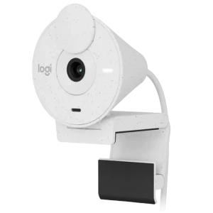Cameră web logitech brio 300, full-hd 1080p, alb