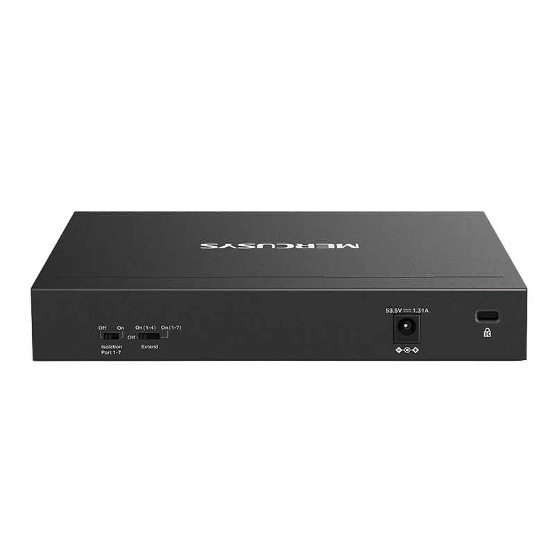 Comutator poe mercusys ms108gp, 7x poe+ 3