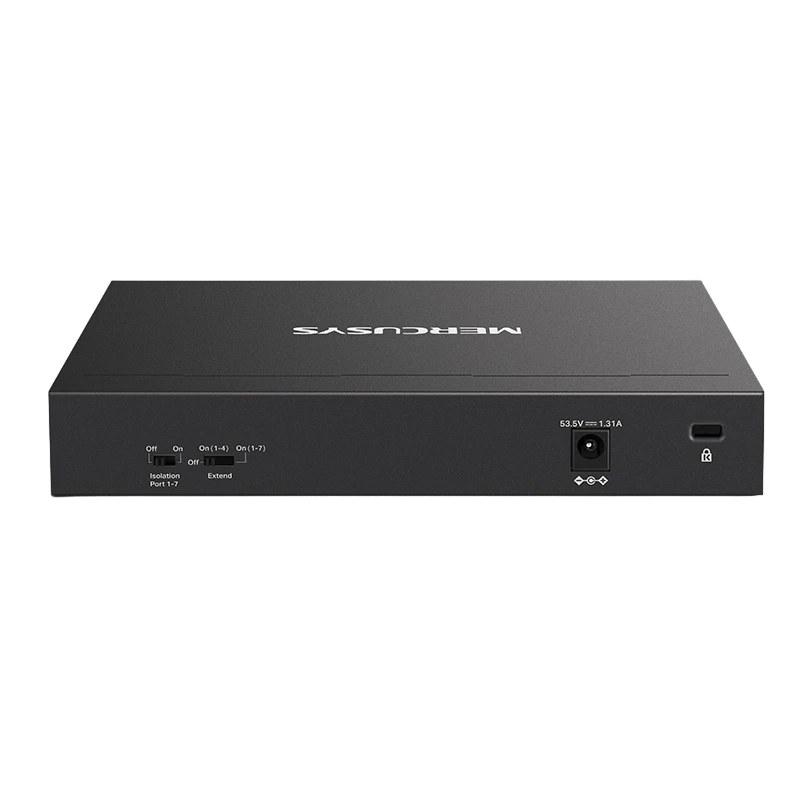 Comutator poe mercusys ms108gp, 7x poe+ 2