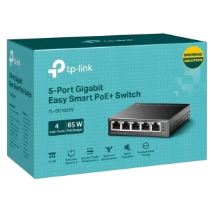 Poe коммутатор tp-link tl-sg105pe, 4x ieee 802.3af/at Thumbnail 3