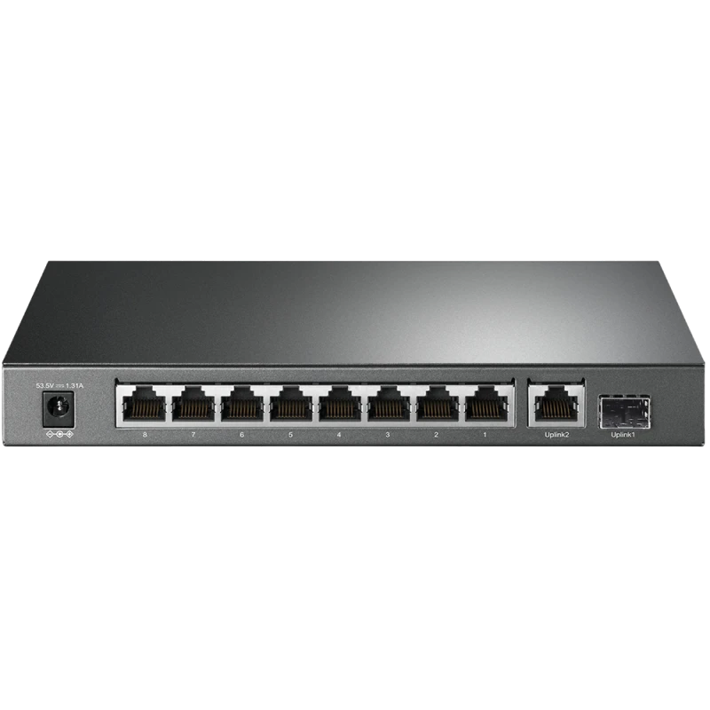 Коммутатор tp-link tl-sg1210p 10 портов 10/100/1000 мбит/с poe+, 8 poe+ портов, бюджет 63 вт, sfp, стальной корпус 6