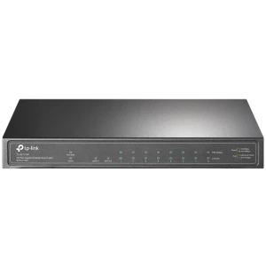 10-port 10/100/1000Mbps POE+ Switch TP-LINK "TL-SG1210P", 8 PoE+ ports, 63W Budget, SFP, Steel Case