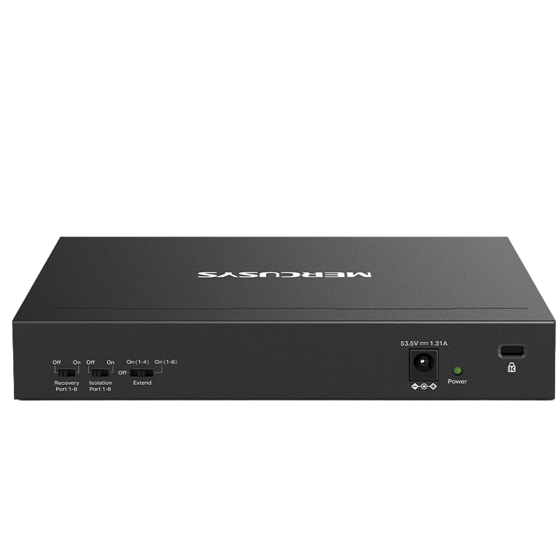 Comutator poe mercusys ms110p, 8x ieee 802.3af/at 5