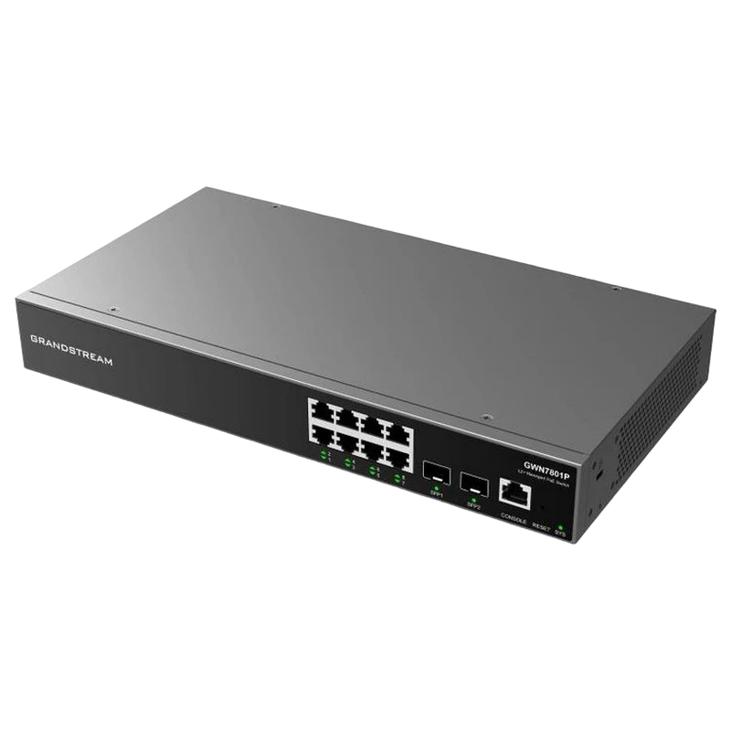 Comutator poe grandstream gwn7801p, ieee 802.3af/at 2