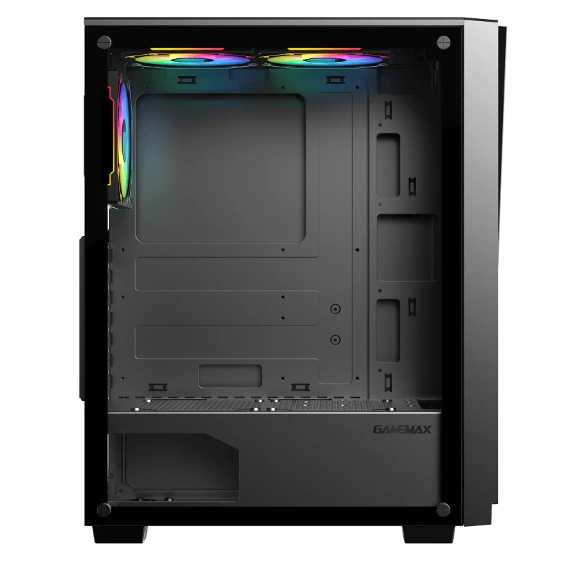 Компьютерный корпус gamemax prism, midi-tower, без блока питания, чёрный 3