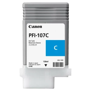 Картридж чернильный Canon PFI-107, 130мл, Голубой