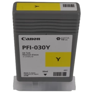 Картридж чернильный Canon PFI-030, 55мл, Жёлтый